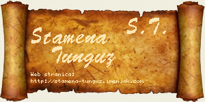 Stamena Tunguz vizit kartica